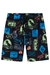 Bermuda em Nylon com Elastano Keep Out Danger Dino Luc.Boo