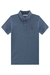 Camisa Polo em Meia Malha Flamê Azul Johnny Fox