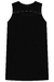 Vestido em Malha Canelada Shine Preto Detalhe Cut Out Vic.Vicky