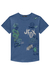 Camiseta em Meia Malha Don't Stop Cinza Chumbo Johnny Fox