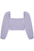 Blusa Cropped em Malha Elastic Lilás Lilimoon - comprar online
