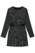 Vestido em Malha Canelada Plat Shine Preto com Recorte Lateral Vic.Vicky