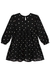 Vestido em Crepe Bordado Preto com Estrelas Infanti na internet