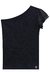 Blusa em Canelado Maui e Tule Preta Vic.Vicky - comprar online