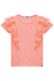Blusa em Canelado com Tule Laranja Kukiê