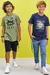 Camiseta em Meia Malha Gameblox Marinho Johnny Fox - loja online