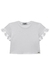 Blusa Boxy em Meia Malha Branca Brilho Kukiê - Moda Infantil I Baby, Kids e Teen I Pepe & Sofia