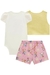 Trio de Body em Cotton Shorts em Molecotton Ursos e Colete em Sarja com Ônix Elastano e Pompom Amarelo Kukiê na internet