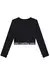Blusa Cropped em Canelado Liz Preta Vic.Vicky Teen Menina na internet