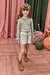 Conjunto de Blusa em Malha Fresh Verde Claro e Shorts em Moletom Linho sem Pelúcia Off Kukiê Infantil Menina - comprar online