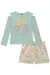 Conjunto de Blusa em Canelado Love Azul e Shorts em Moletom Linho sem Pelúcia Off Kukiê Infantil Menina na internet