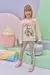 Conjunto de Blusão em Moletom com Pelúcia Urso Off e Calça Legging em Termoskin Peluciado Verde Infanti Infantil Menina - comprar online