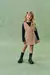 Conjunto de Blusa em Canelado Liz Preta e Salopete em Veludo Cotelê Marrom Claro Infanti Infantil Menina - comprar online