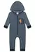 Macação em Soft Melange Azul Urso Luc.Boo Bebê Menino - comprar online
