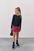 Blusa em Cotton Preta com Pedraria Vic.Vicky Teen Menina - comprar online