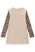 Vestido em Moletom Linho sem Pelúcia Off White Raposa e Malha Tweed Kukiê Infantil Menina - Moda Infantil I Baby, Kids e Teen I Pepe & Sofia