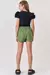 Short Saia em Bengaline Sarjado Verde Vic.Vicky Teen Menina - Moda Infantil I Baby, Kids e Teen I Pepe & Sofia