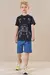 Imagem do Camiseta em Meia Malha Pixel Race Preta Luc.Boo Infantil Menino