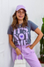 T-Shirt Basic Chumbo It's Not Me Lavanda