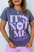 T-Shirt Basic Chumbo It's Not Me Lavanda - comprar online