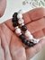 Kit 2 Pulseiras Howlita Branca e Lava Vulcânica 8mm - loja online