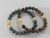 Kit Pulseiras Pirita e Olho de Tigre com detalhe Citrino - Universo Marques