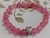 Pulseira Jade Rosa contas de 8mm