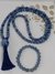 Japamala Quartzo Azul 108 contas 8mm Brinde Pulseira - Universo Marques