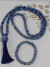 Japamala Quartzo Azul 108 contas 8mm Brinde Pulseira - Universo Marques
