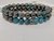 Pulseiras Magnética Hematita e Apatita Azul 8mm - Universo Marques