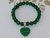 Pulseira Malaquita com pingente Malaquita conta de 8mm - loja online