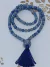 Japamala Quartzo Azul 108 contas 8mm Brinde Pulseira - comprar online