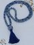 Japamala Quartzo Azul 108 contas 8mm Brinde Pulseira - comprar online