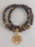 Pulseira Japamala Olho de Tigre 54 contas 6mm Hooponopono - Universo Marques