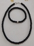 Colar Pedras Ônix + Pulseira (Unissex)