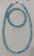 Colar Pedras Calcedônia + Pulseira (Unissex) na internet