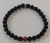 2 Pulseiras Pedras Turmalina Negra E Jaspe Vermelho 6mm na internet