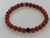 2 Pulseiras Pedras Turmalina Negra E Jaspe Vermelho 6mm - Universo Marques