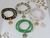 Kit 4 Pulseiras Japamala Quartzo Rosa e Verde, Olho de Tigre e Amazonita 54 contas 6mm na internet