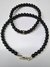 Kit Turmalina Negra Tornozeleira e Pulseira 6mm