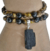 Pulseira Olho de Tigre detalhe Turmalina Negra 2 voltas Pingente Pedra - comprar online