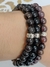 Kit Pulseiras Masculina Obsidiana Negra, Quartzo Fumê e Granada 8mm - loja online