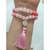 Japamala Quartzo Rosa e Jade Rodocrosita 54 contas 8mm - Atrair Amor