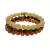 Kit 3 Pulseiras Pedras Calcita Amarela, Unakita, Calcita Laranja 8mm - loja online