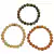 Imagem do Kit 3 Pulseiras Pedras Calcita Amarela, Unakita, Calcita Laranja 8mm