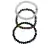 Kit 3 Pulseiras Pedra Quartzo Branco Ônix Olho de Tigre 6mm - loja online