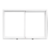Ventana corrediza de aluminio blanco FORTUNA Basic 1.20x0.80m con vidrio 4mm