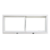Ventana corrediza de aluminio blanco FORTUNA Basic 1.20X0.50m con vidrio 4mm