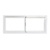 Ventana corrediza de aluminio blanco FORTUNA Basic 1.20X0.50m con vidrio 4mm - comprar online