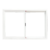 Ventana corrediza de aluminio blanco FORTUNA Basic 1.20x0.80m con vidrio 4mm - comprar online